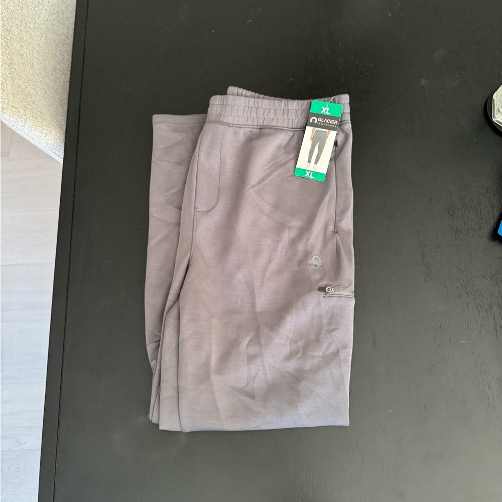 NWT Glacier Men's Gray Sweatpants with Drawstring